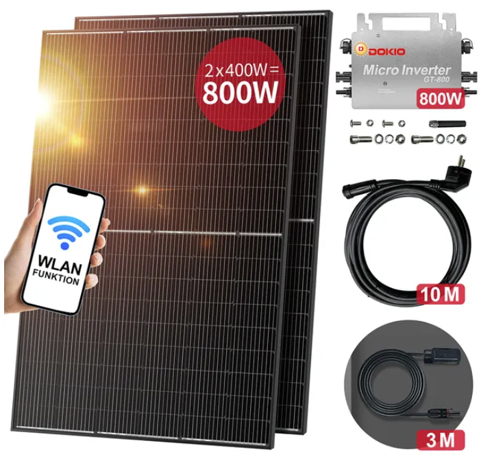 Renewable Energy Systems - DOKIO Balcony Power Plants Kit 400W/800W