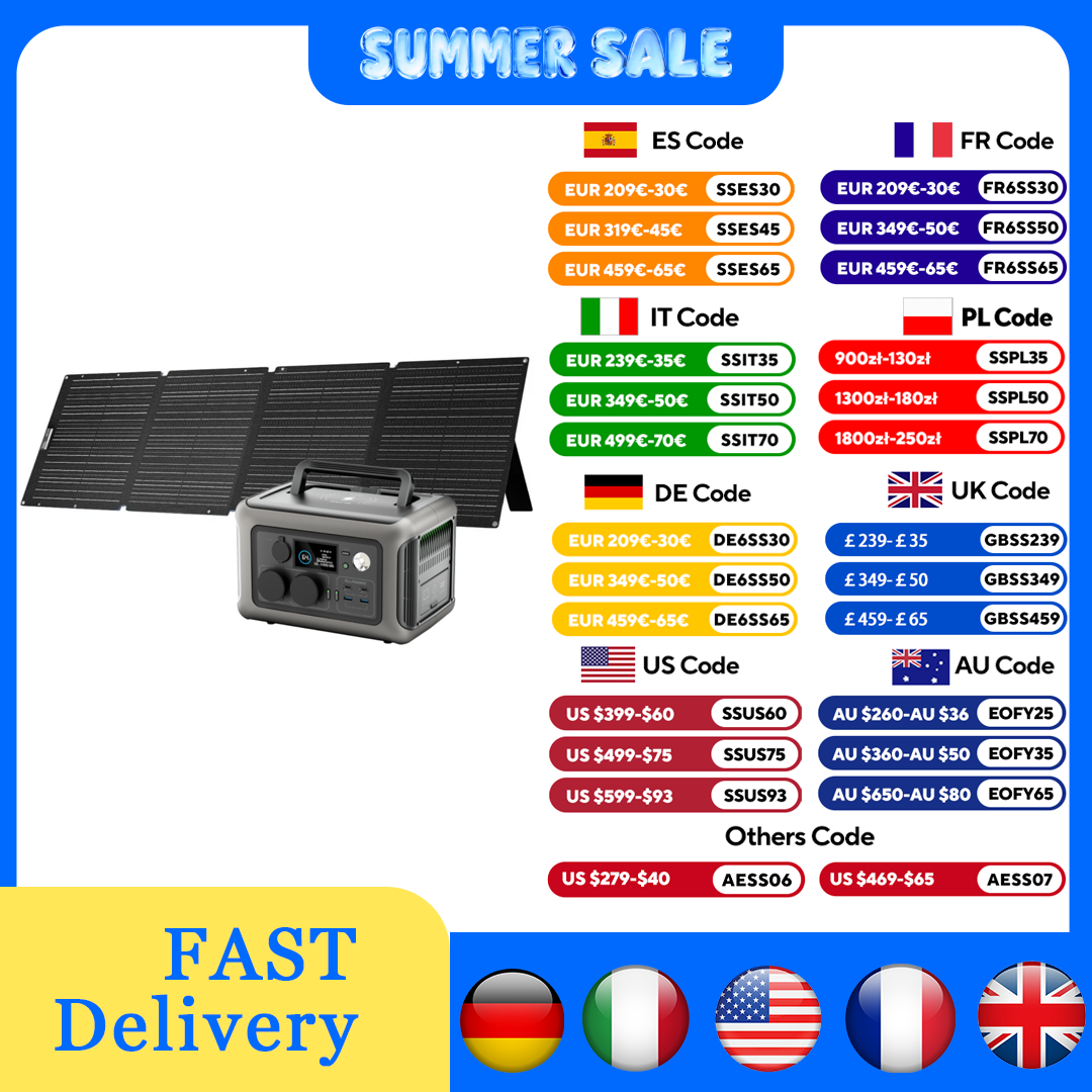 Renewable Energy Systems - ALLPOWERS R600 299Wh 600W LiFePO4 Portable