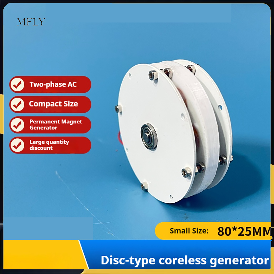 Renewable Energy Project - 100w Mini Disc Generator Coreless Generator