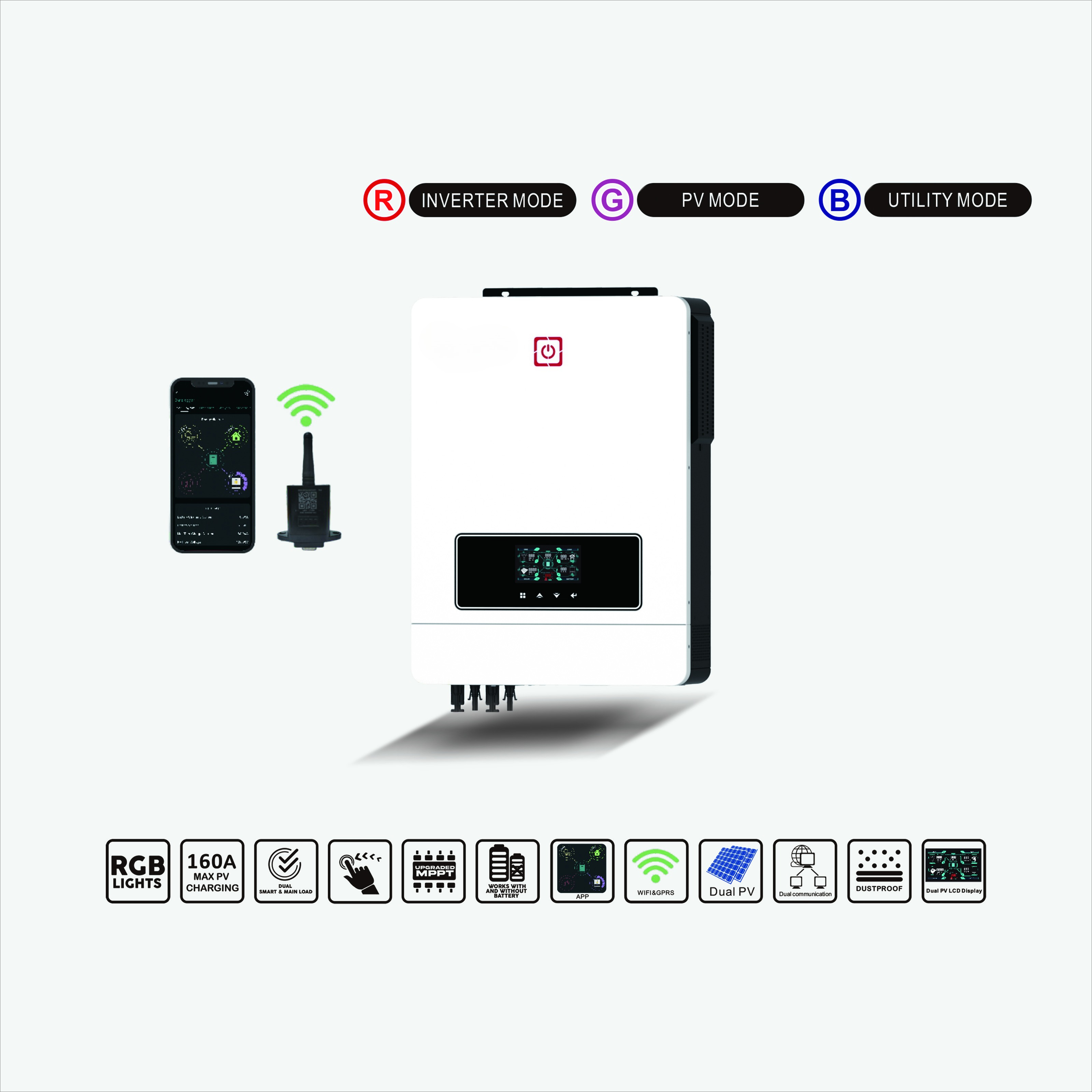 Factory Direct Hybrid Solar In - Pure Sine Wave Inverter review and price