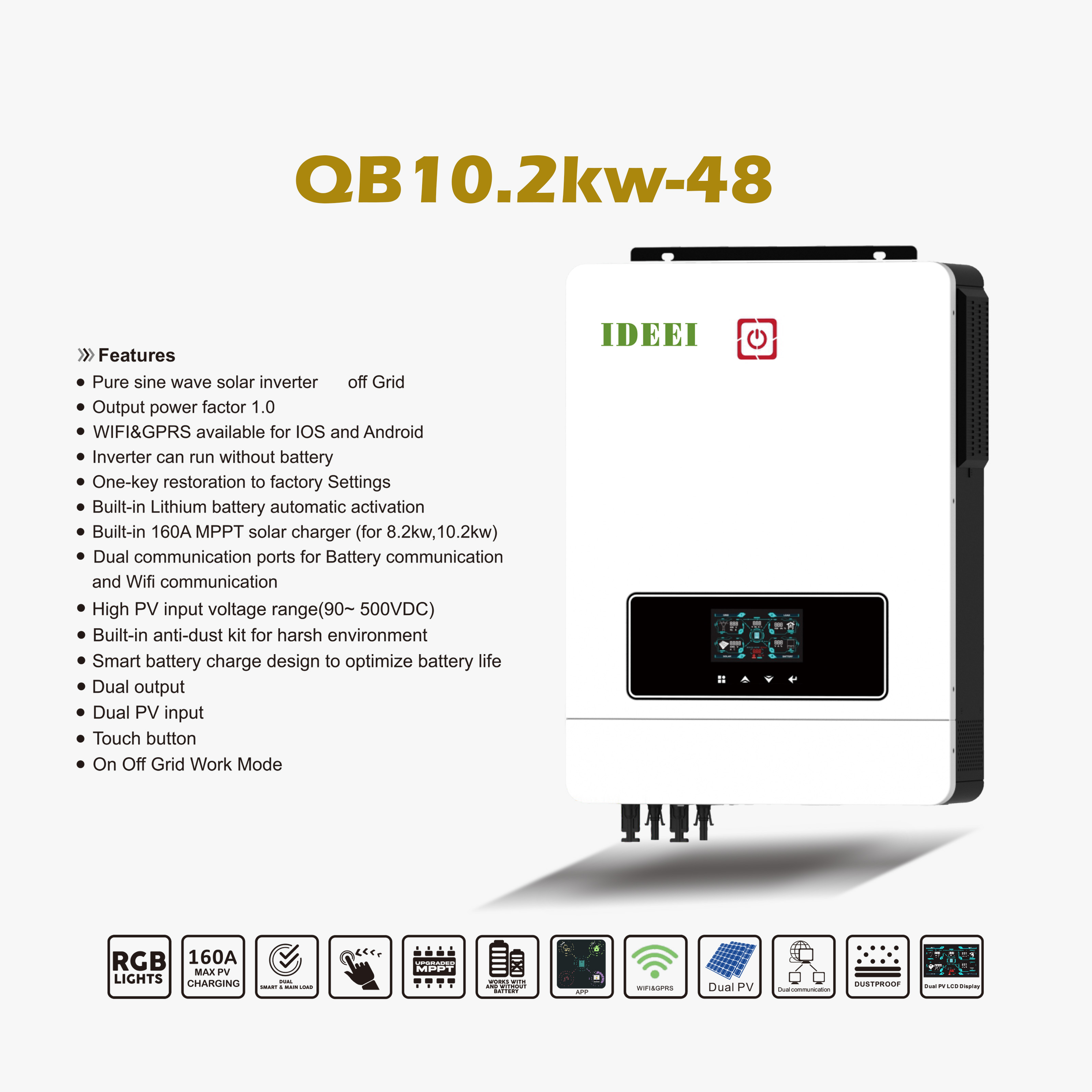 Factory Direct Hybrid Solar In - Pure Sine Wave Inverter review and price
