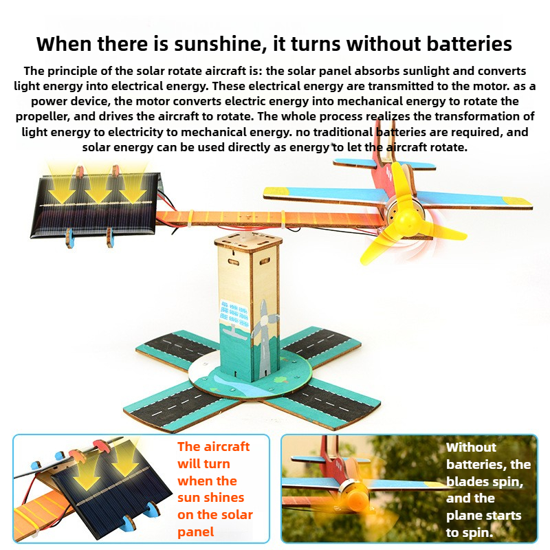 DIY Spinning Airplane Kit Sola - Renewable Energy Project review and price