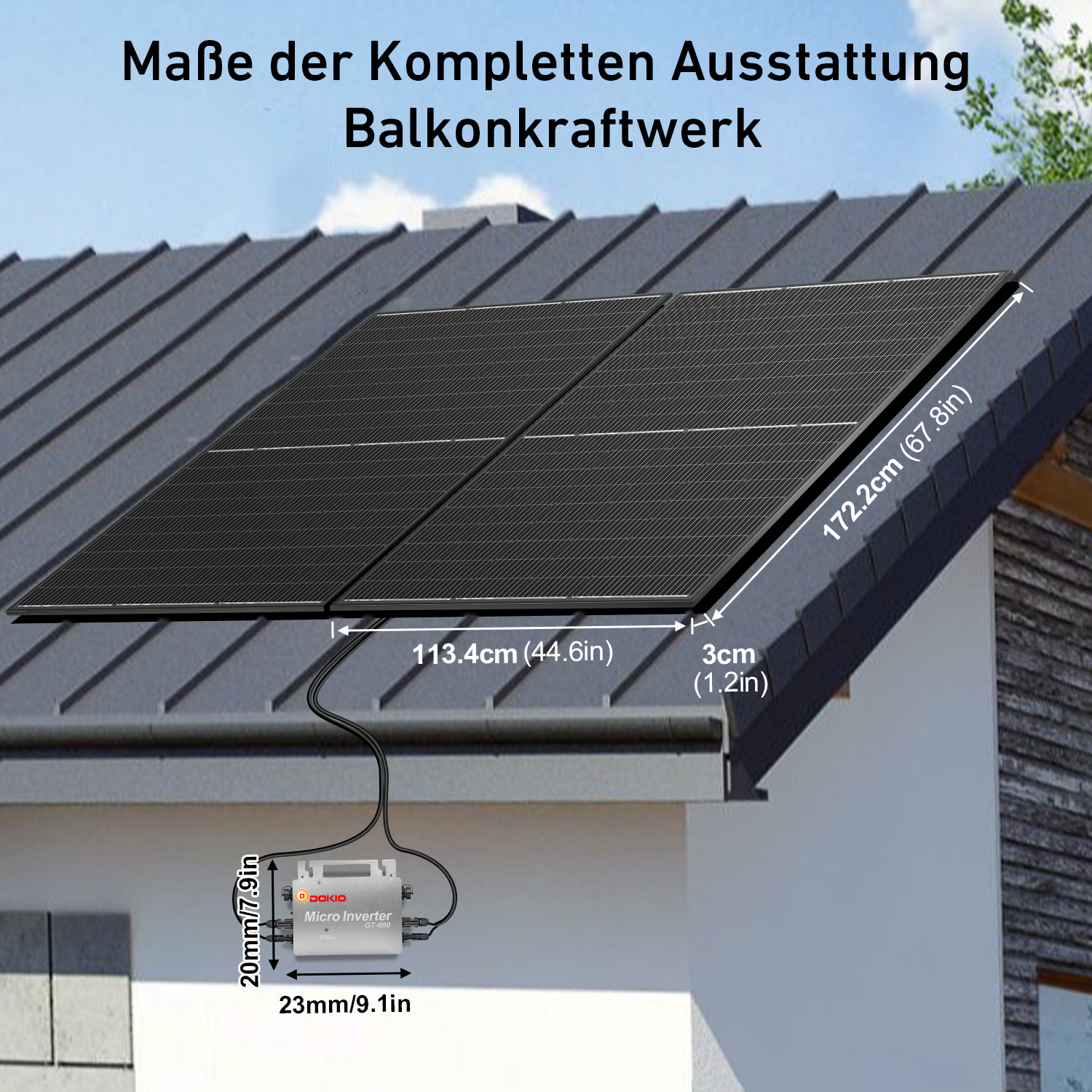 DOKIO Balcony Power Plants Kit - Renewable Energy Systems review and price