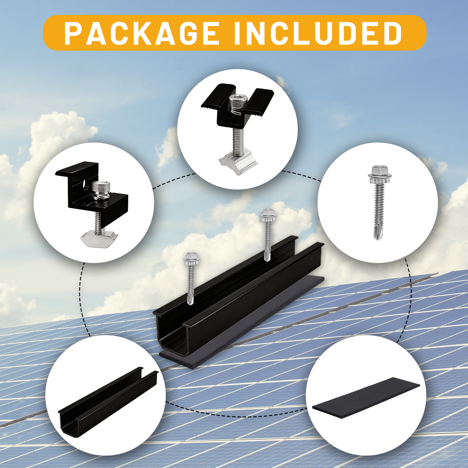 10/6pcs Solar Panel Mounting B - Renewable Energy Systems review and price